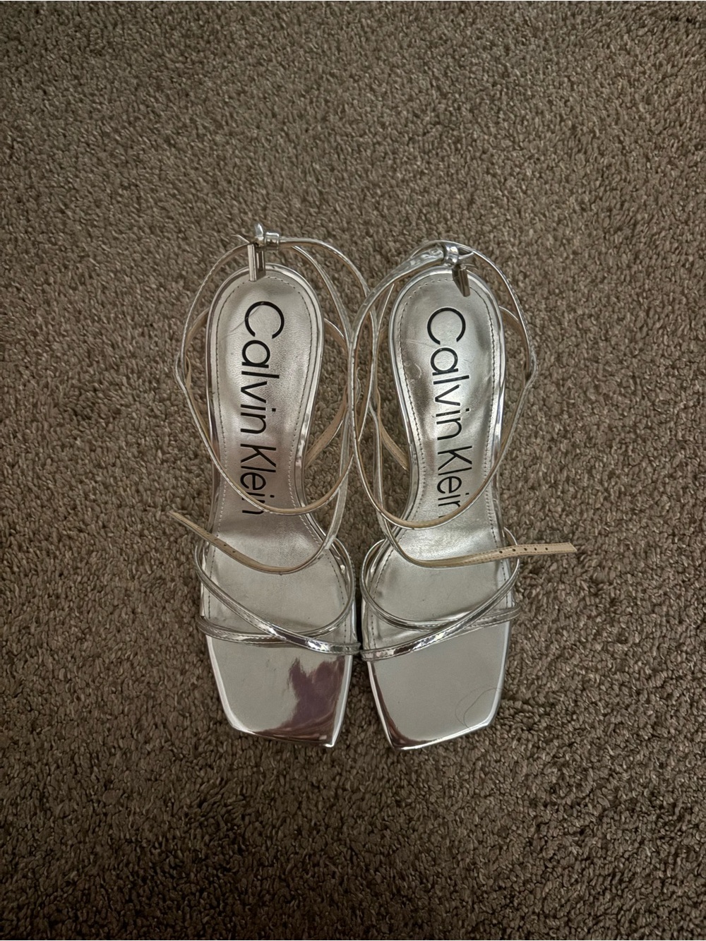 Calvin Klein Silver heels